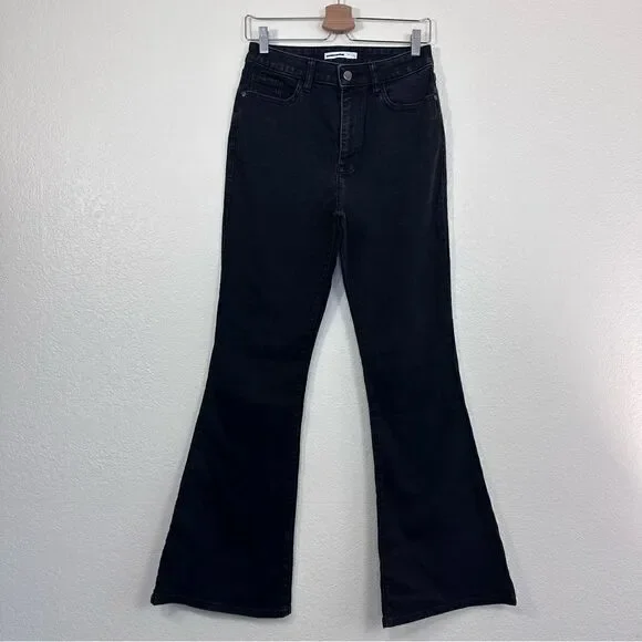 Elizabeth & James High rise flare jeans in black size 6-28 - Picture 3 of 10